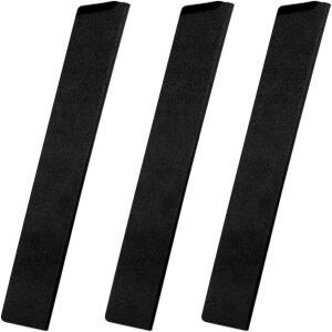 XYJ 3pcs/set 안전 칼집 슬리브 14인치 주방 칼용 유니버설 나이프 엣지 가드 블랙 ABS 커버 케이스