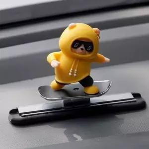 [콩심팥심]대시보드 인형 자동차 장식품 엘로우곰