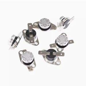 바이메탈 온도 조절기 KSD301 250V 10A 정상 폐쇄 개방 스위치 열 제어 40~130 도 50C 60C 70C 80C