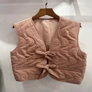 밴널스샵 여친 봄 다운 조끼 스트리트 HO1