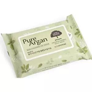 [콩심팥심]베이스 포인트 메이크업 아르간 클렌징티슈 20매 10개