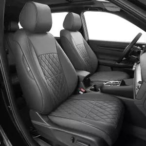 혼다 CRV용 AOMSAZTO 커스텀 핏 시트 커버 2023 2024 2026 풀 세트 인조 가죽 카시트 방수5인승 그레이