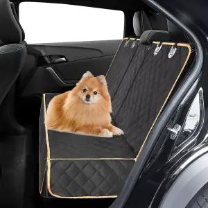 뒷좌석용 도그 카시트 커버 미끄럼 방지 벤치 시트 패드 팔걸이 및 안전벨트와 호환되는 내구성 있는