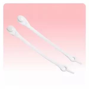 [트윈커머스] 매듭 실리콘 클립 노매듭 고정 캔버스화 고무줄 끈