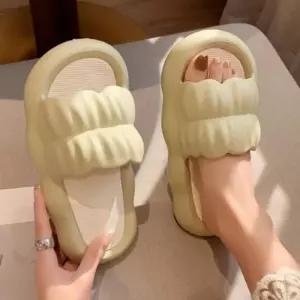 [라일리] Rly 여성 쿠션 실내화 층간소음 거실화 주름 슬리퍼