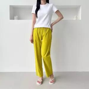 [라일리여성의류] Rly 긴바지 세미 면 배기팬츠 여성바지 허리밴딩