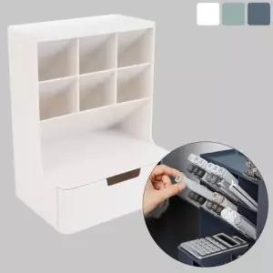 [문구/오피스] 칸막이정리함 다용도 펜꽂이 정리 오거나이저 필기구 데스크 소품