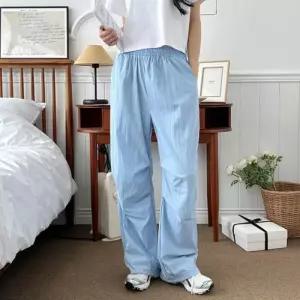 [라일리여성의류] Rly 세미 배기팬츠 허리밴딩 빅사이즈 여성바지 스판