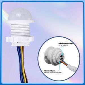 적외선 운동 감지기 조정 가능한 스마트 시간 지연 PIR 모션 센서 스위치 LED 전구 통 팬 램프 AC85-265V