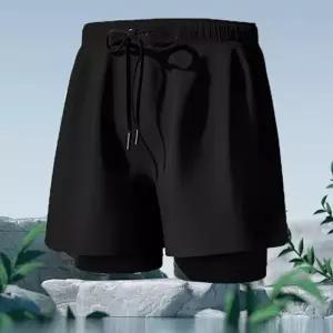 [라일리여성의류] Rly 일체형 레깅스반바지 남성 스포츠 운동 반바지