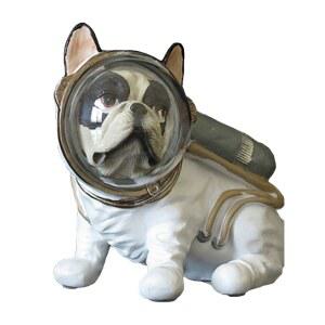 테이블 책장 장식을위한 고양이 우주 기본 그림 수지 비 우주인