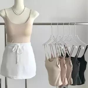 [라일리여성의류] Rly 유넥 슬림핏 크롭 나시티 이너 나시