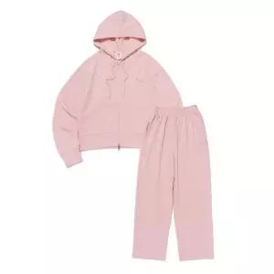 [로아드로아]러블리 그래픽 후드집업 트레이닝 셋업 (핑크)