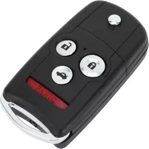 2008-2012년 혼다 어코드용 키리스 엔트리 원격 키포브 교체 케이스 AUTOHAUX 키셸 2007-2014 4개 버튼