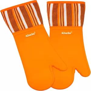 오븐 장갑 방수 및 비실프로 550도 내열 실리콘 주방 베이킹 요리 바비큐 전자레인지 세탁기 세척 가능