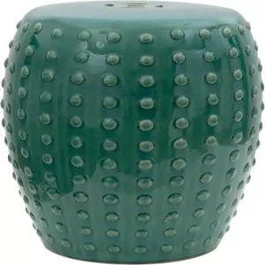 레드 랜턴 18인치 청록 도자기 정원 의자