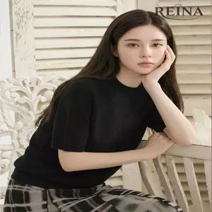 [레이나][레이나] 포이라 홀가 반팔 니트