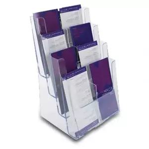 [라일리생활건강] Rly 아크릴서류정리함 파일수납용 정리꽂이 4단 A4