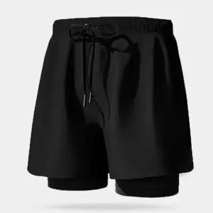 [라일리여성의류] Rly 남성 타이즈 레깅스 반바지 일체형 투인원 헬스