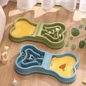 [반려] YJR 강아지 급체방지 식사도구 2in1 밥그릇 애견용품 논슬립 간편세척 반려견 식사시간 케어템