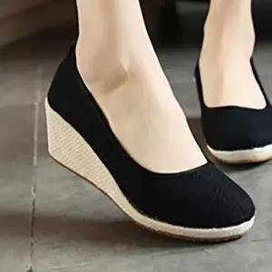 샌들 191009 웨지 여름 슬립온