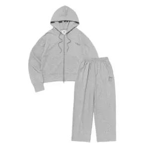 [로아드로아]러블리 그래픽 후드집업 트레이닝 셋업 (그레이)