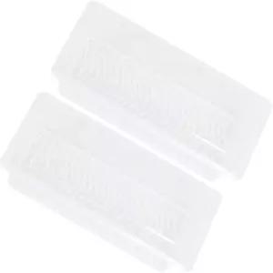 니양글 2pcs 직사각형 냉장고 식품 보관 용기 분리 가능한 배수판 과일 채소 해산물 소형 정리함