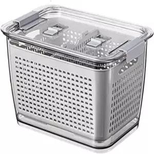 냉장고 보관함 주방 밀폐 배수 바구니 과일 및 채소 용기