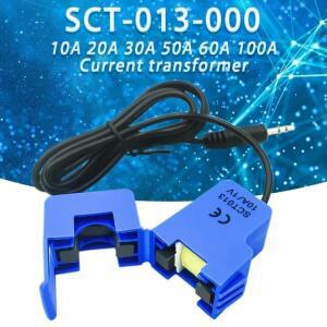 SCT-013-000 비침습성 분할 코어 전류 변압기 AC 센서, 10A, 20A, 30A, 50A, 60A, 100A