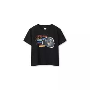 탑텐 TOPTEN 여성 마인드어데이 커버캣 COOL Air 코튼 크루넥 T 반팔_MSG2TS2003 MSG2TS2003 431013