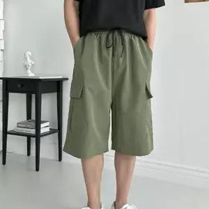 [라일리여성의류] Rly 5뷰 밴딩 와이드 카고 여름 남성 반바지