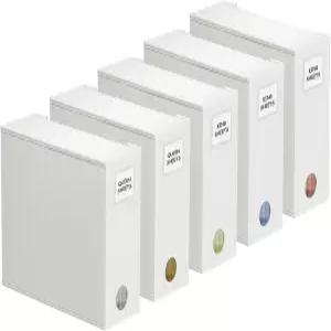 스페이스에이드 5팩 침대 시트 정리함 및 보관함 린넨 옷장용 접이식 윈도우 XL퀸 킹 사이즈이 있는 세트