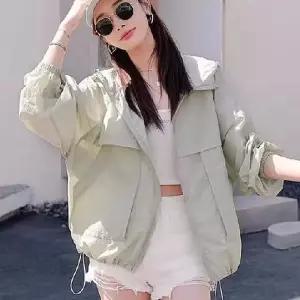 [라일리여성의류] Rly 여자 간절기 햇빛가리개 후드 바람막이 아우터