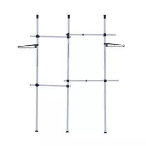 [라일리생활건강] Rly 4단행거 고급형 38MM 벽행거 수납행거