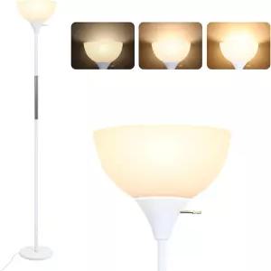 랄리수 플로어 램프 LED 스탠딩 3방향 밝기 조절 가능 로터리 스위치 그늘이 있는 현대 산업용 거실 침실