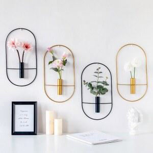 거실 벽면 장 인테리어 소품 꽂꽂이 벽장식 벽걸이 화분 식당