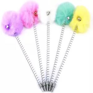 셩고케이스 5팩 고양이 나무 액세서리 교체용 장난감 공 벨이 달린 스프링 볼 스크래치 포스트 걸이