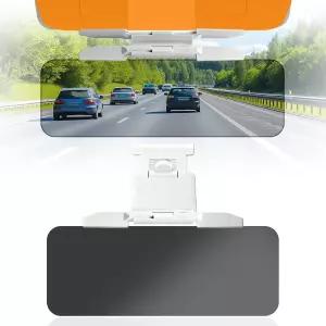 차량용 OFAXE 선바이저 익스텐더 주간 및 야간 편광 안티 글레어 자외선 차단 클립온 쉴드 바이저용 조절