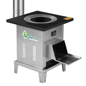 야외 가정용 화목 난로 다리형 캠핑장 장작 펠릿 가마솥 40x40x55cm 고정