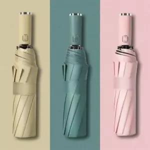 [반려] 양산 자동 암막 10k 인쇄가능 3단 우산 접이식 휴대용 대형