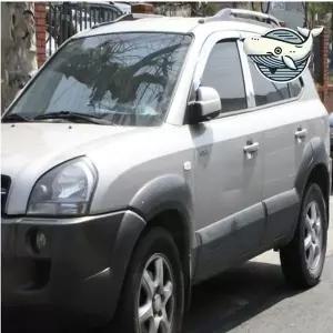 [골드스마일]투싼 크롬 도어 바이저 4개 차갑고 시원한