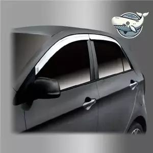 [골드스마일]모닝 도어바이저 크롬 보호 필름 4개