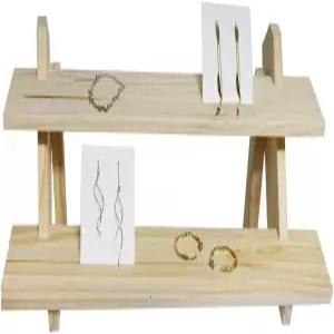 나즈메초이 리테일 디스플레이 라이저 이어링 링 홀더 우드 스탠드 보관 선반 오리지널