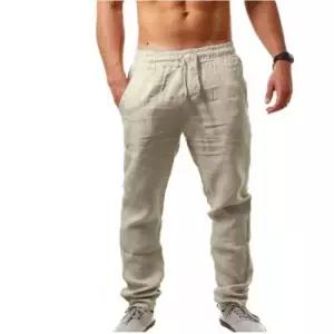 [라일리여성의류] Rly 찰랑 남성 밴딩 세미 마바지 면바지