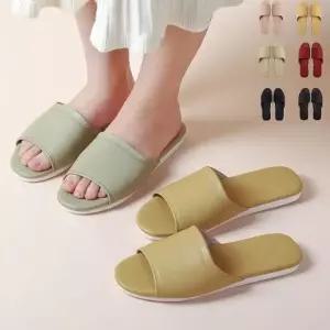 [라일리] Rly 키밍 고급 가죽 실내 슬리퍼 편안한 거실화 하우