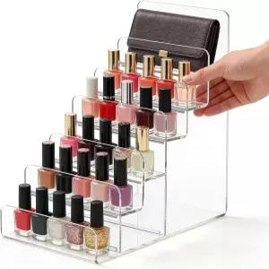 카빌록 6단 아크릴 지갑 정리함 클리어 월렛 디스플레이 스탠드 핸드백 향수 주얼리 액션 피규어 벤더