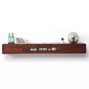 거실티비장 침실 벽걸이 A. 내추럴우드 완제품 조립 완료 120x20x24cm