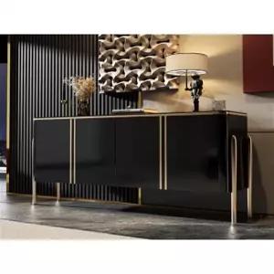 거실티비장 장식장 모던 대리석 진열장 샴페인 1.2m 유리상판