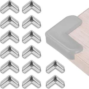 uxcell 코너 프로텍터 16개 테이블 가구 가드 및 가장자리 날카로운 모서리L자형 회색를 위한 안전 범퍼
