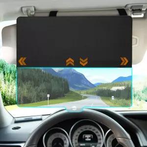 자동차용 선바이저 익스텐더 업그레이드된 편광 선 차단기 선쉐이드 렌즈 자기 연결 조절 가능 4방향